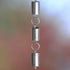 Aluminum Cylinder Rain Chain Replacement Downspout for Gutters, Pewter